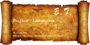 Bujtor Tavaszka névjegykártya